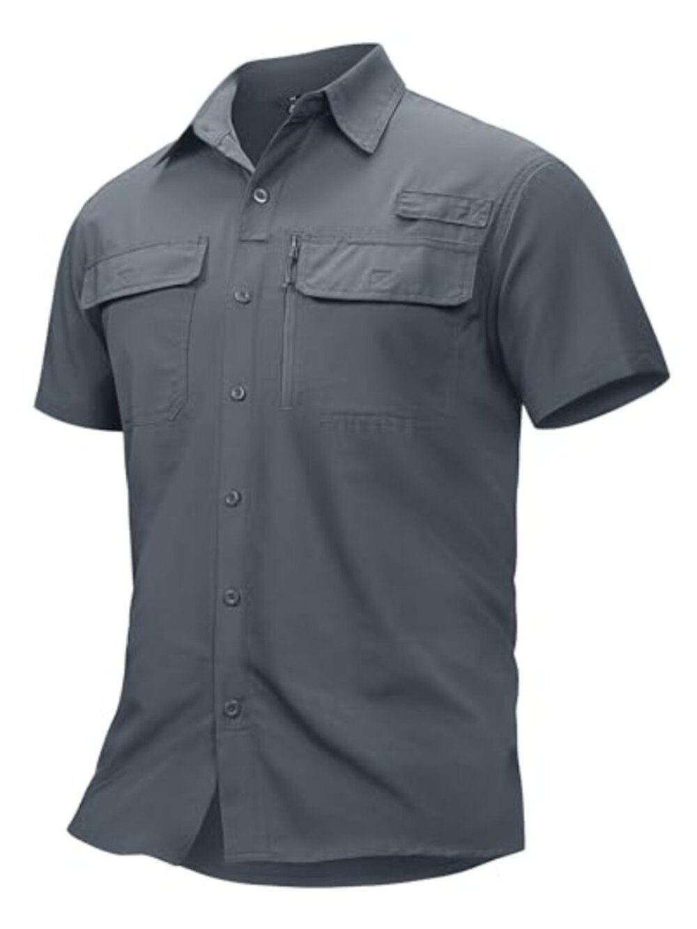 Men's UPF 50+ Short Sleeve Button Up Sun Shirt Quick Dry Hiking Fishing